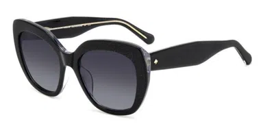 Kate Spade Winslet/g/s Asian Fit 807/9o Women's Sunglasses Black Size 55