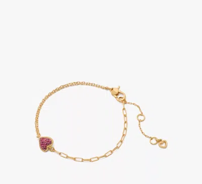 Kate Spade With All My Heart Pavé Line Bracelet In Red