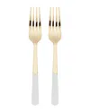 Kate Spade With Love 2-piece Tasting Fork Set In Gold