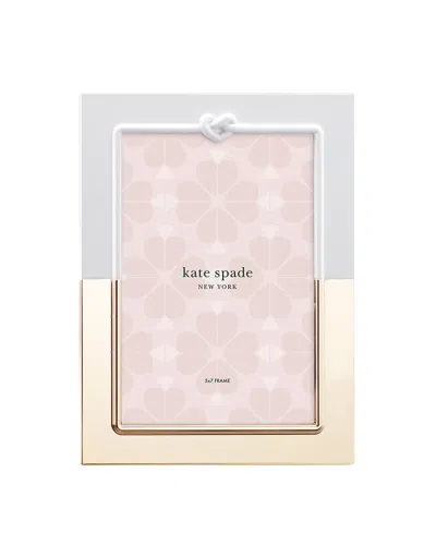 Kate Spade With Love 5" X 7" Picture Frame In Metallic