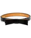 Kate Spade Women's 19mm Bow Belt In Black