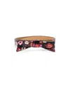 Kate Spade Women's 19mm Fall Poppies Bow Belt In Fall Poppies Print
