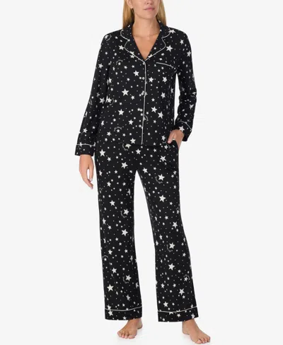 KATE SPADE WOMEN'S 2-PIECE SLEEPWEAR LONG-SLEEVE TOP AND PAJAMA PANTS SET