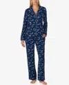 Kate Spade Women's 2-piece Sleepwear Long-sleeve Top And Pajama Pants Set In Blue