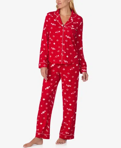 KATE SPADE WOMEN'S 2-PIECE SLEEPWEAR LONG-SLEEVE TOP AND PAJAMA PANTS SET