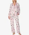 Kate Spade Women's 2-piece Sleepwear Long-sleeve Top And Pajama Pants Set In Pink