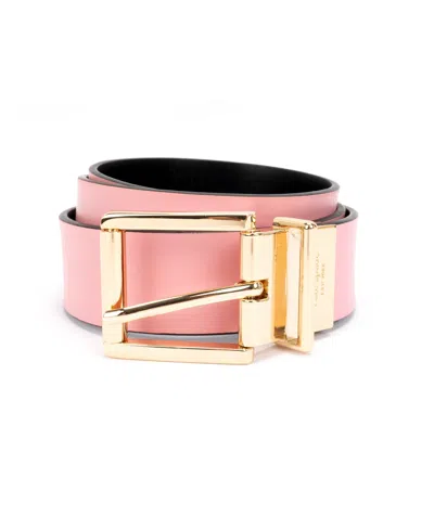 Kate Spade Women's 32mm Reversible Leather Belt In Grapefruit Soda,black