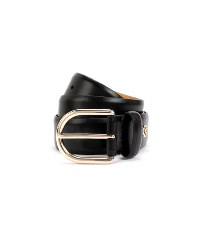 Kate Spade Women's 35mm Feather Edge Belt In Black