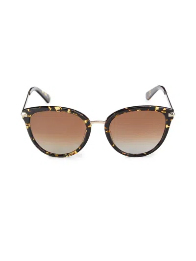 Kate Spade Women's 53mm Cat Eye Sunglasses In Brown