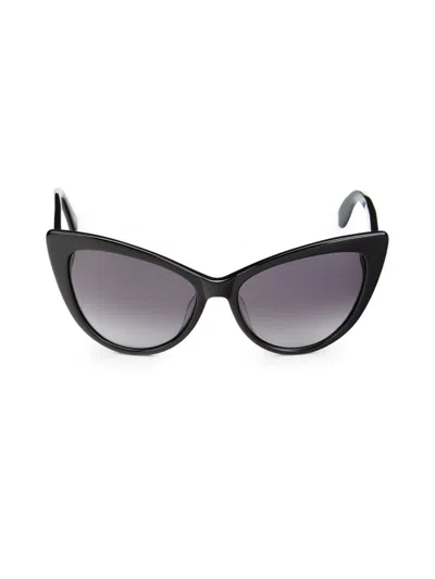 Kate Spade Women's Karina 56mm Cat Eye Sunglasses In Black