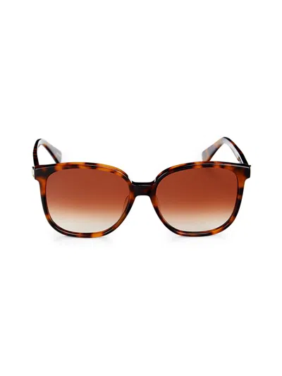 Kate Spade Women's 56mm Square Sunglasses In Brown