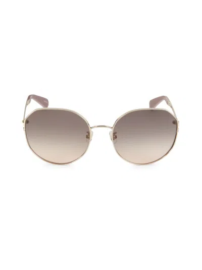 Kate Spade Women's 60mm Carlita Round Sunglasses In Gray
