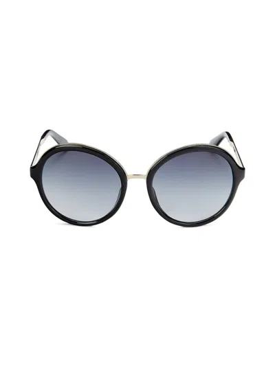 Kate Spade Women's Annabeth 55mm Round Sunglasses In Black