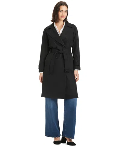 Kate Spade Women's Belted Trench Coat In Black