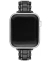 Kate Spade Black Stainless Steel 38-45mm Band For Apple Watch In No Color
