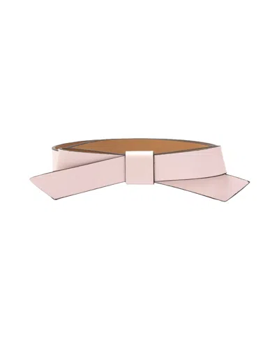 Kate Spade Women's Bow Leather Belt In Pink
