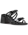 Kate Spade New York Carolina Block Heel Sandal In Black Patent