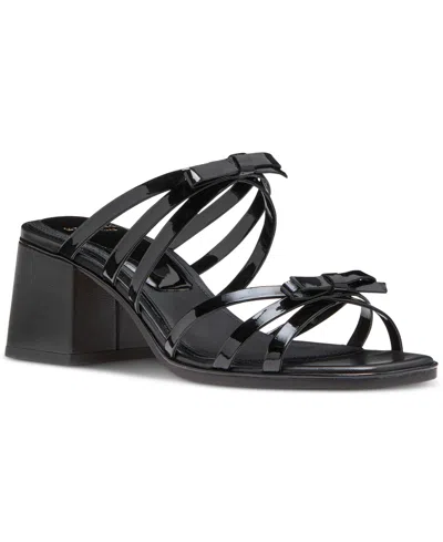 KATE SPADE WOMEN'S CAROLINA BOW-TRIM BLOCK-HEEL SANDALS