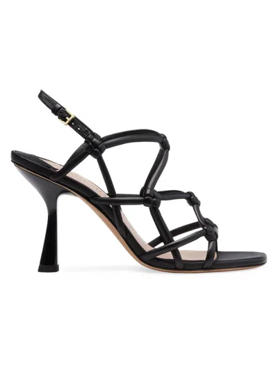 Kate Spade Women's Coco 90mm Leather Sandals In Black