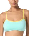 Kate Spade Women's Contrast-trim Bralette Bikini Top, Exclusively At Macy's In Blue