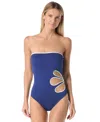 Kate Spade Women's Cut Out One-piece Swimsuit In Blue
