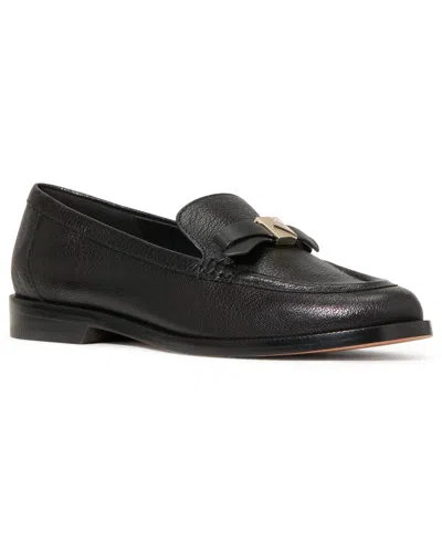 Kate Spade Women's Deco Bow Loafers In Black Pebbled Leather