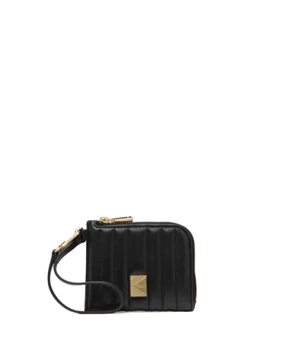 Kate Spade Women's Deco Coin Card Case Wristlet In Black