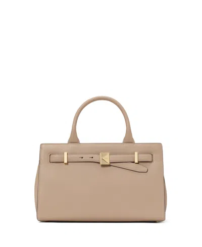 Kate Spade Women's Deco Pebbled Medium Satchel Bag In Timeless Taupe