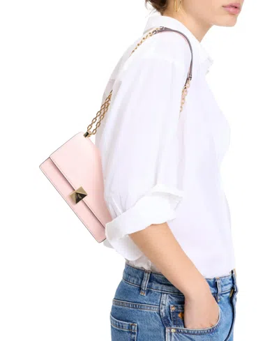 Kate Spade Women's Deco Pebbled Mini Flap Chain Crossbody Bag In Pastry Pink