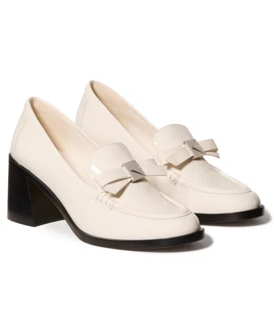 KATE SPADE WOMEN'S DECORATIVE BOW BLOCK HEEL LOAFERS