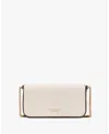 Kate Spade New York Devin Colorblocked Saffiano Leather Flap Chain Wallet In Timeless Taupe Multi