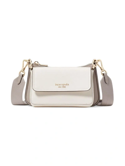 Kate Spade Women's Double-up Layered Leather Shoulder Bag In Warm Taupe