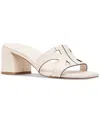 Kate Spade Duo Block Heel Sandals In Cream