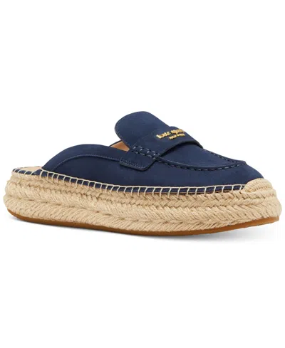 Kate Spade Women's Eastwell Espadrille Mule Loafer Flats In Captain Navy