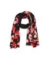 Kate Spade Women's Fall Poppies Wool Oblong Scarf In Black