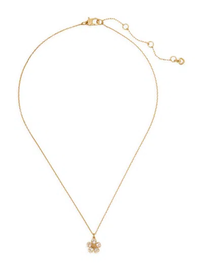 Kate Spade Women's Fleurette Goldtone & Cubic Zirconia Pendant Necklace