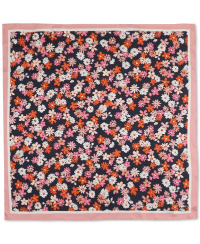 Kate Spade Women's Floral Medley Silk Square Scarf In Blazer Blue