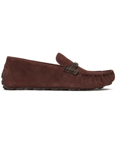Kate Spade Women's Flower Stud Round Toe Moccasin Loafers In Brown