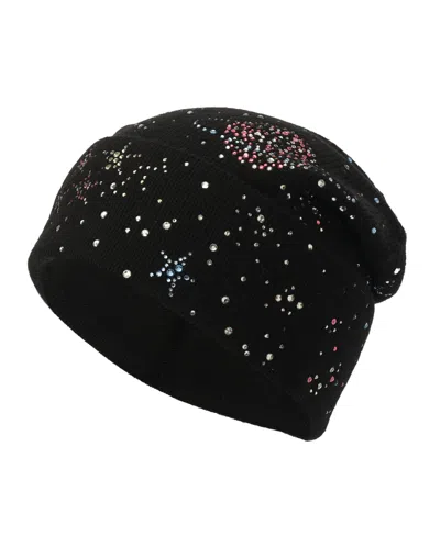 Kate Spade Women's Galaxy Embellished Beanie Hat In Black