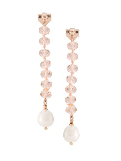Kate Spade Women's Goldtone, Bead, & Faux Pearl Drop Earrings In Pink
