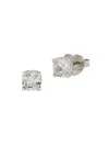 Kate Spade Women's Goldtone Or Silvertone Cubic Zirconia Stud Earrings In Clear Silver