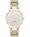 Kate Spade Women's Gramercy Three-hand Two-tone Alloy Watch 38mm, Ksw9015 In Two-tone