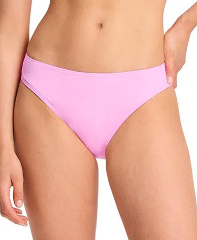 Kate Spade Women's High Cut Bikini Bottoms In Carousel Pink