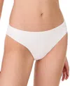 Kate Spade Women's High Cut Bikini Bottoms In White