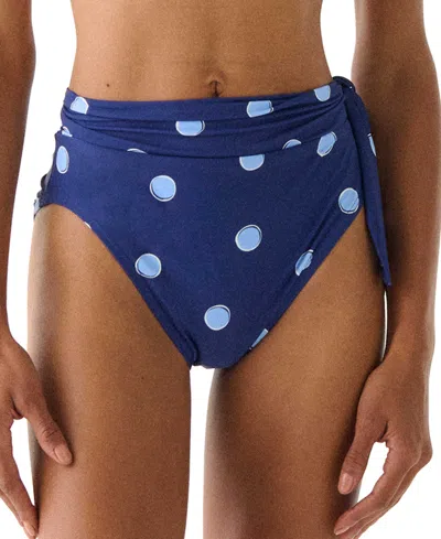 Kate Spade Women's High Waist Bottom In Blue
