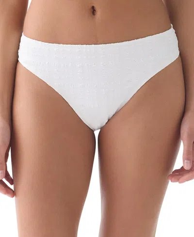 Kate Spade Women's High-cut Swim Bottoms In White