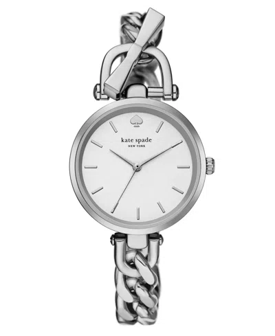 Kate Spade Women's Holland Three-hand Silver-tone Watch 34mm
