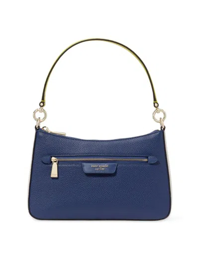 Kate Spade New York Hudson Color Blocked Pebbled Leather Convertible Crossbody In Outerspace