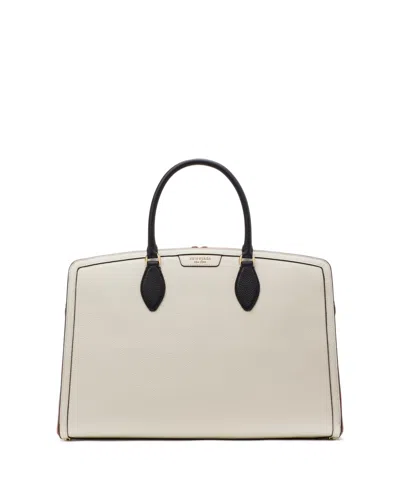 Kate Spade Women's Hudson Colorblocked Pebbled Large Laptop Bag In Parchment Multi