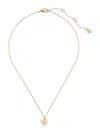 Kate Spade Women's Initial Here Gold-plated Pendant Necklace In M